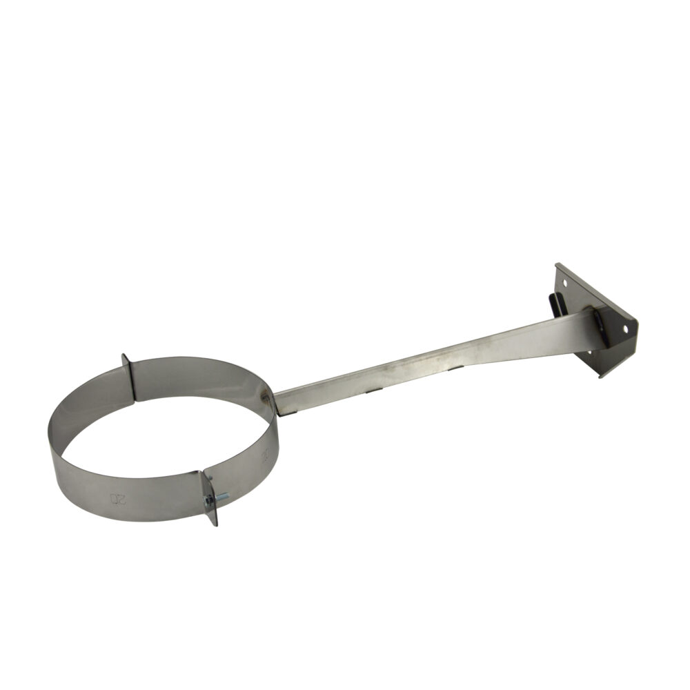 Телескопический стеновой кронштейн — 280 — L-400(200) - 680 мм — нерж 1,5 мм