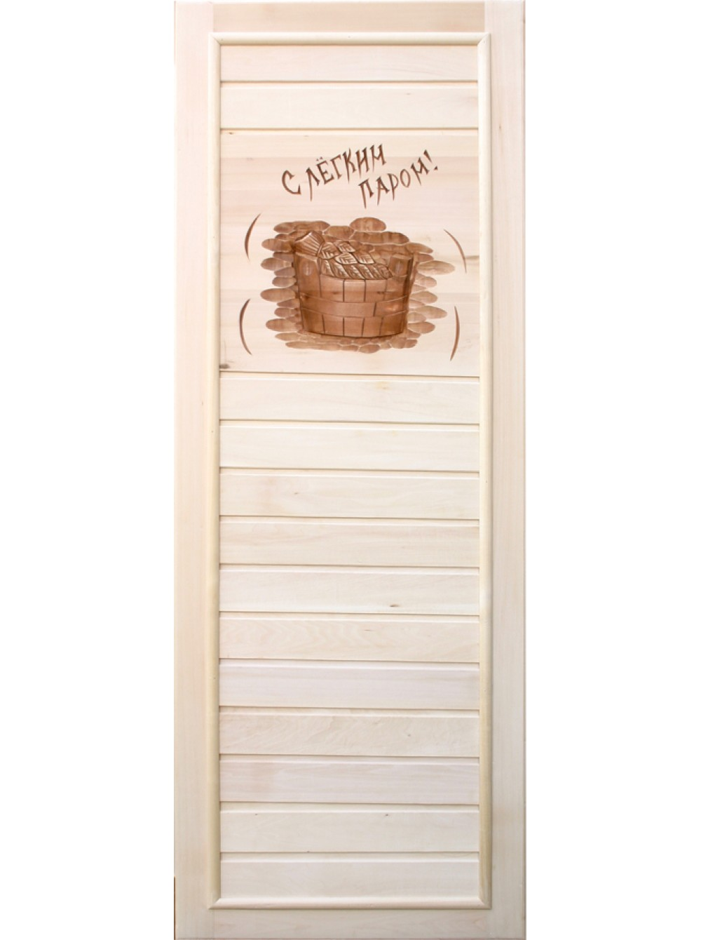 Дверь DoorWood "Вагонка с легким паром" 184х74