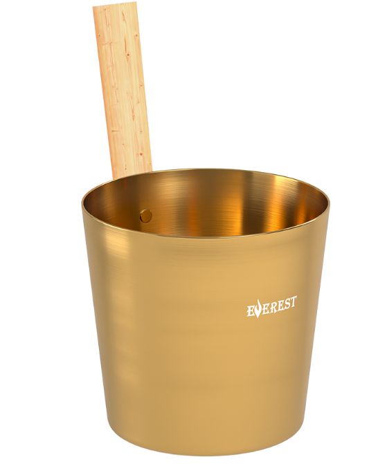 Шайка EVEREST 5л, алюминий GOLD (TG-51)